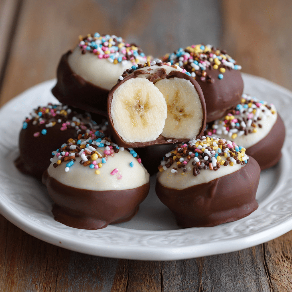 Frozen Banana Chocolate Bites Recipe
