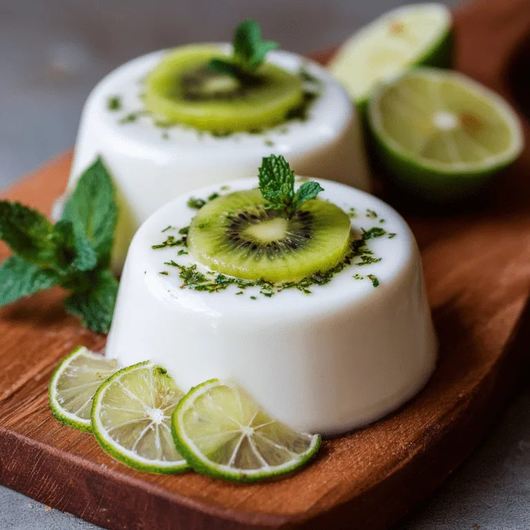 Coconut Lime Panna Cotta Recipe