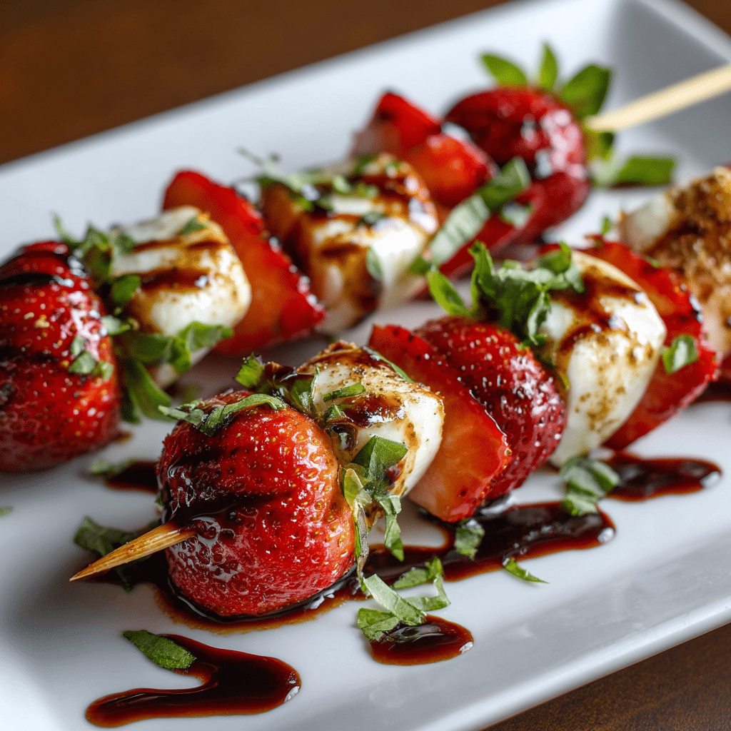 Strawberry Caprese Skewers Recipe