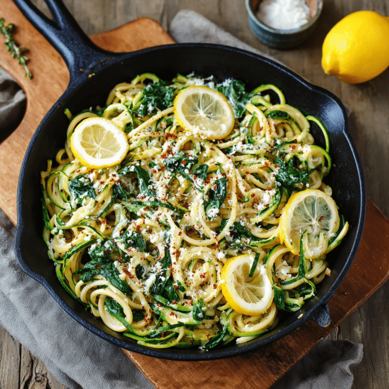 Lemon Ricotta Zucchini Pasta