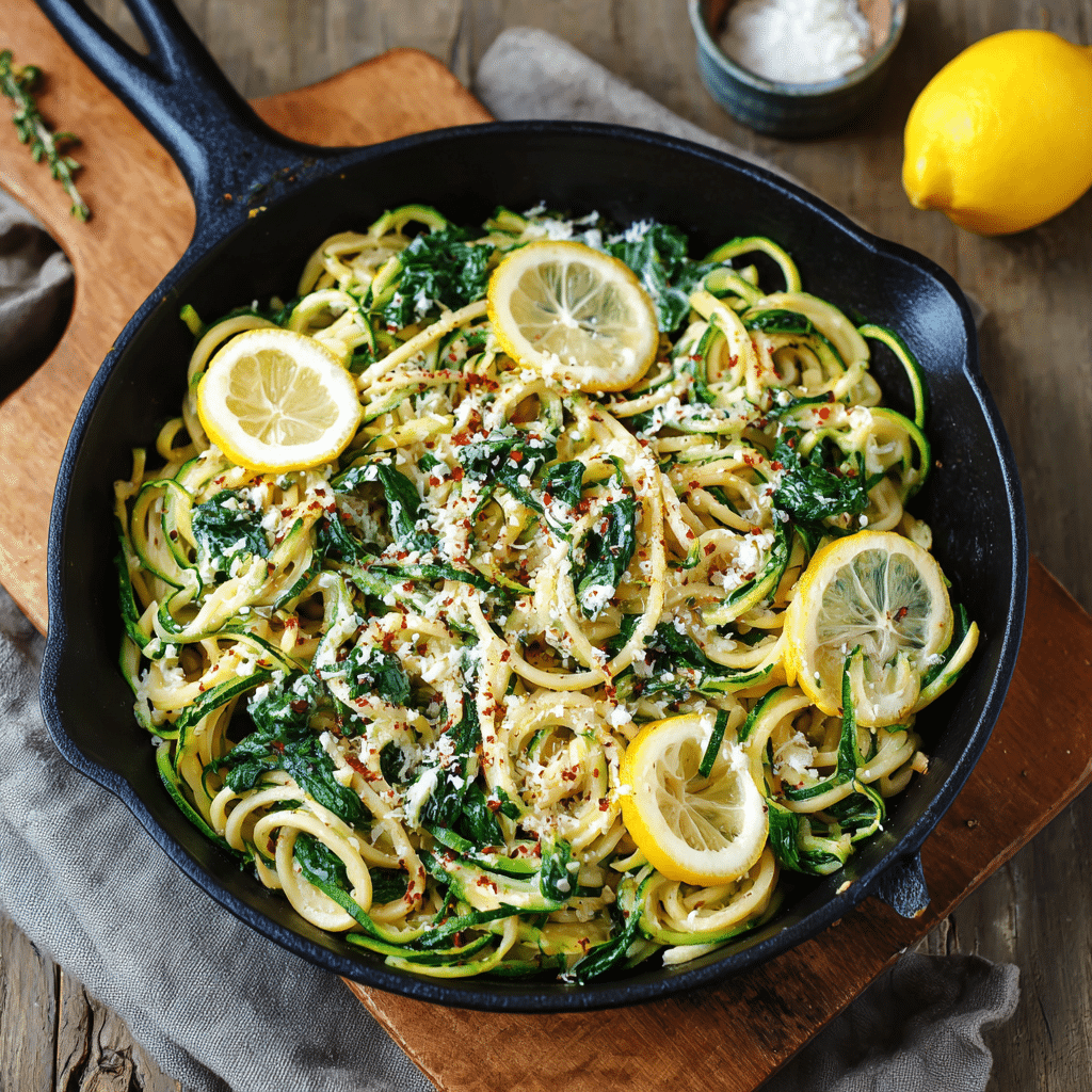 Lemon Ricotta Zucchini Pasta