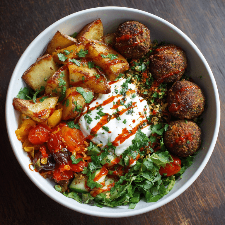 Sriracha Potato & Falafel Bowl Recipe