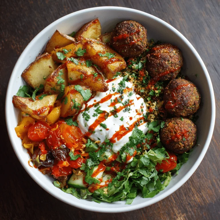 Sriracha Potato & Falafel Bowl Recipe