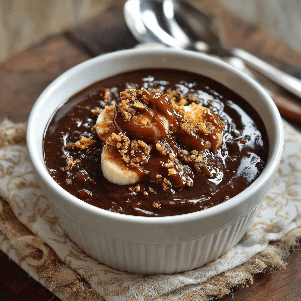 Chocolate Champorado with Evaporated Milk Recipe - Recipe Image