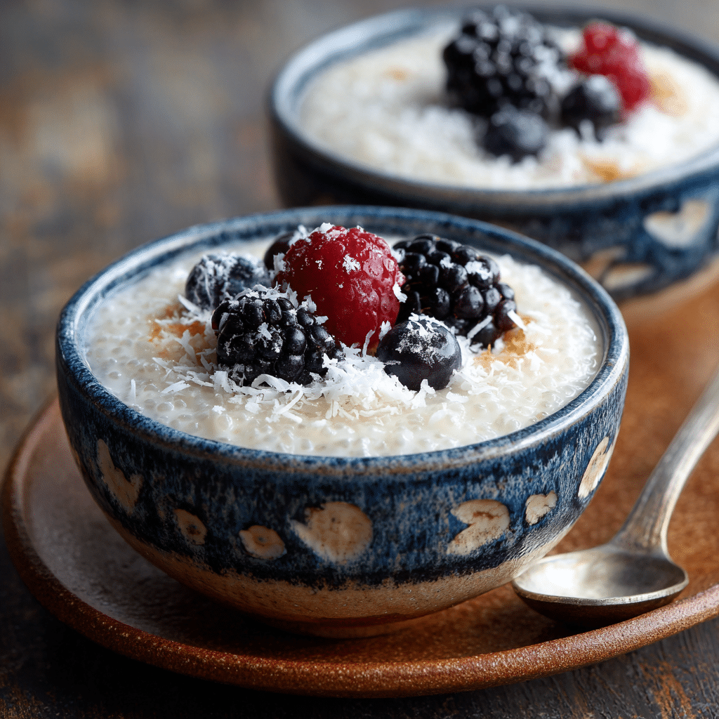 Coconut Tapioca Breakfast Pudding Recipe - Recipe Image