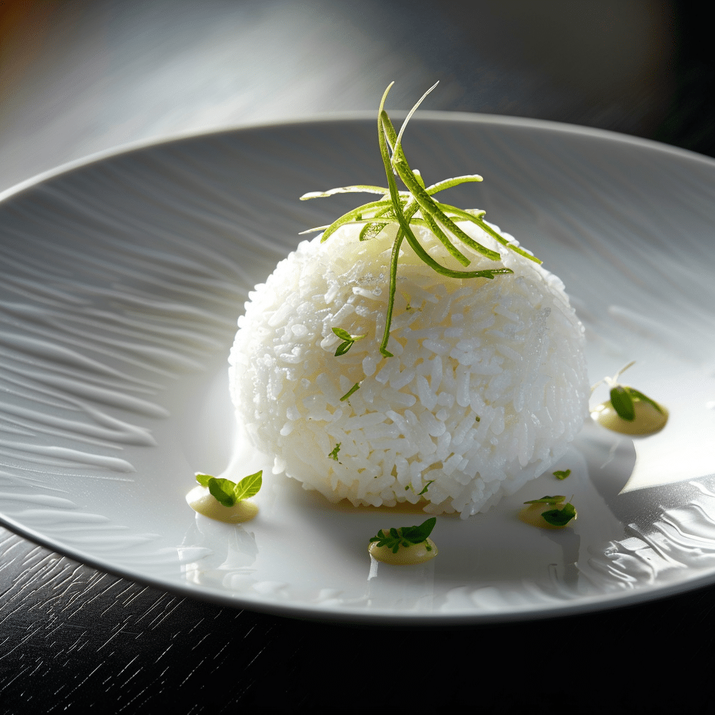Pineapple Coconut Rice Sphere with Lime Foam Recipe - Recipe Image