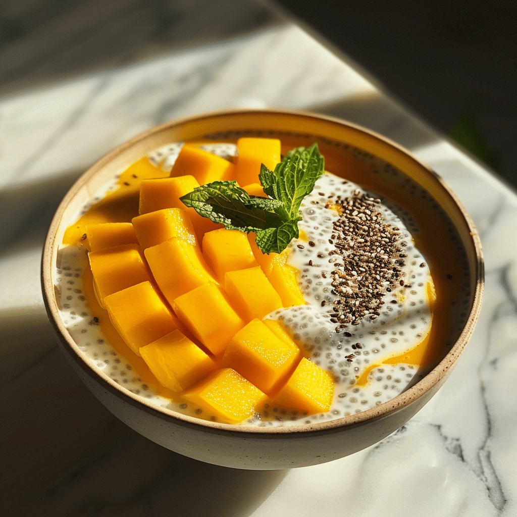 Mango Passion Coconut Chia Bowl Recipe - Recipe Image
