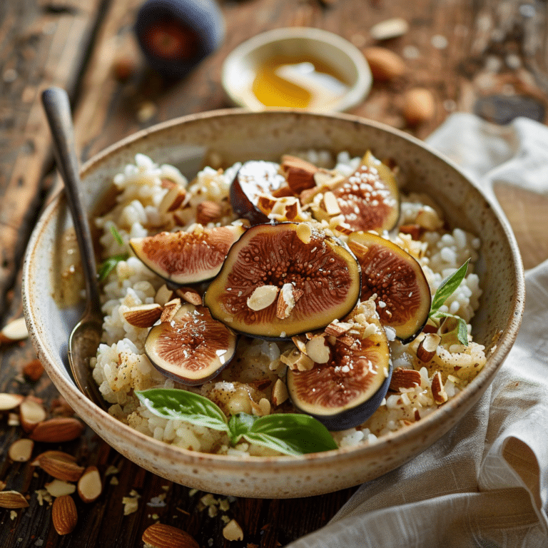 Fig Honey Almond Rice Bowl Recipe