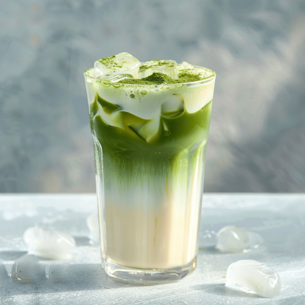 Coconut Iced Matcha Latte Recipe - Recipe Image