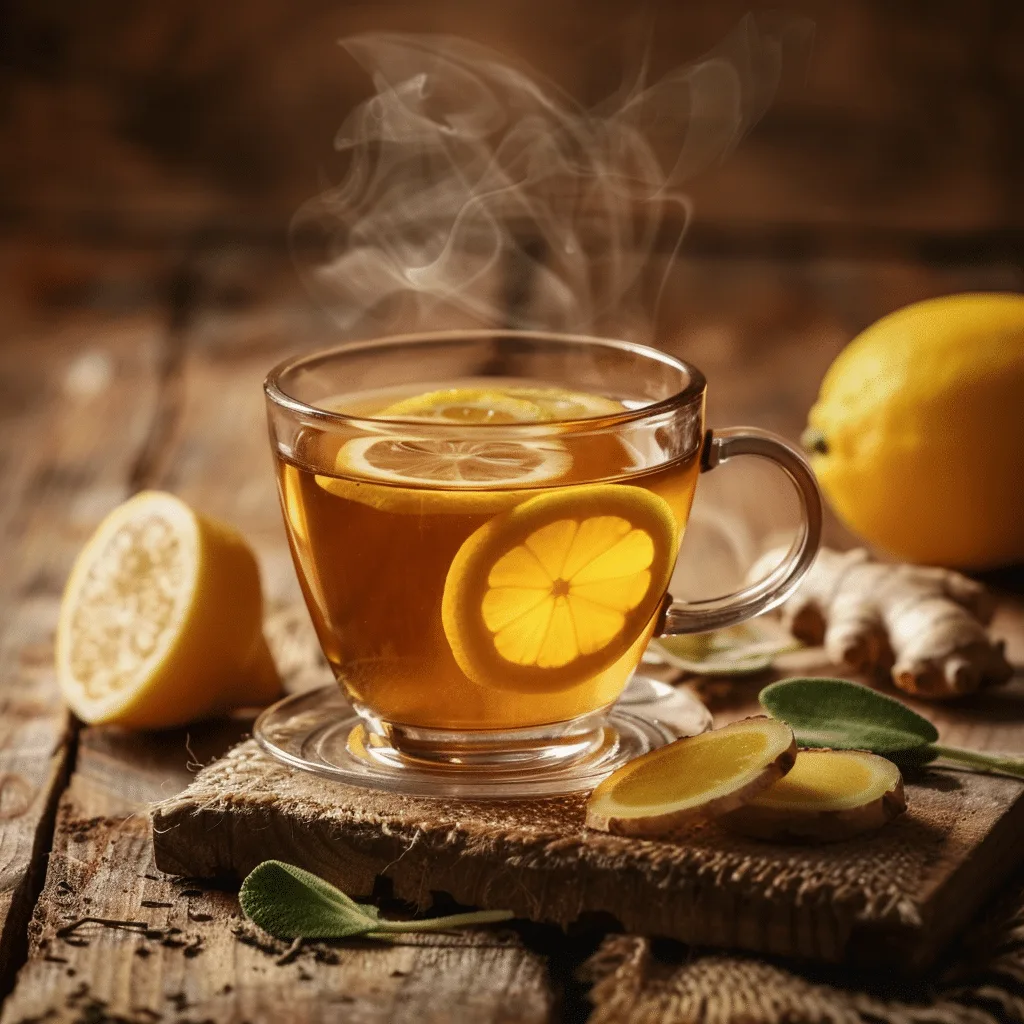Honey Lemon Ginger Tea Recipe - Recipe Image