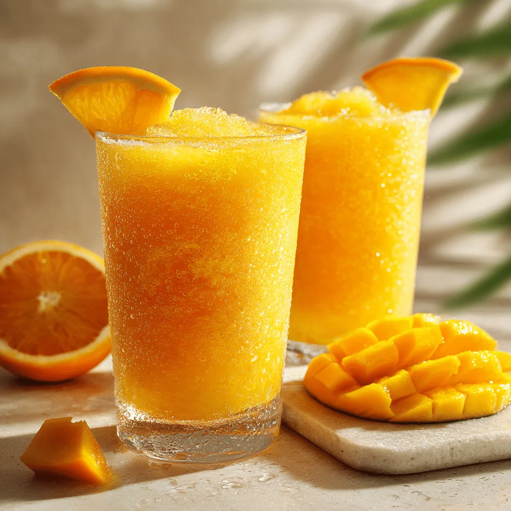 Mango Orange Slush Cups Recipe - Recipe Image