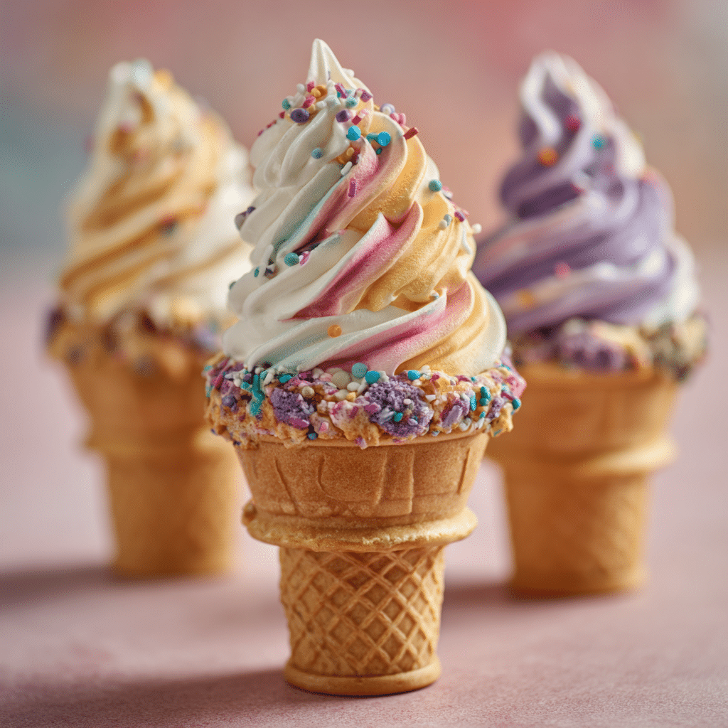 Mini Ice Cream Cone Cupcakes Recipe - Recipe Image
