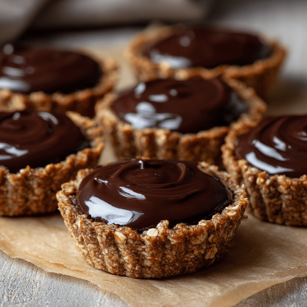 No-Bake Chocolate Oat Cups Recipe - Recipe Image
