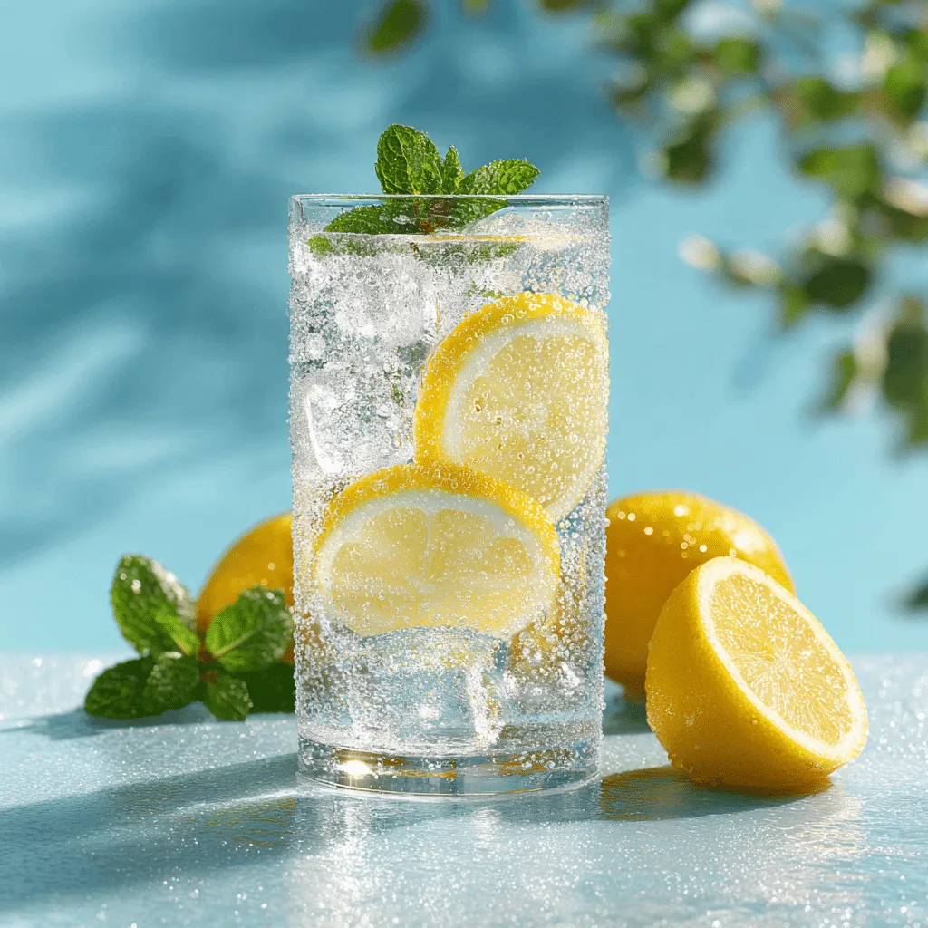 Frozen Lemon Ice Cubes Drink Recipe - Recipe Image