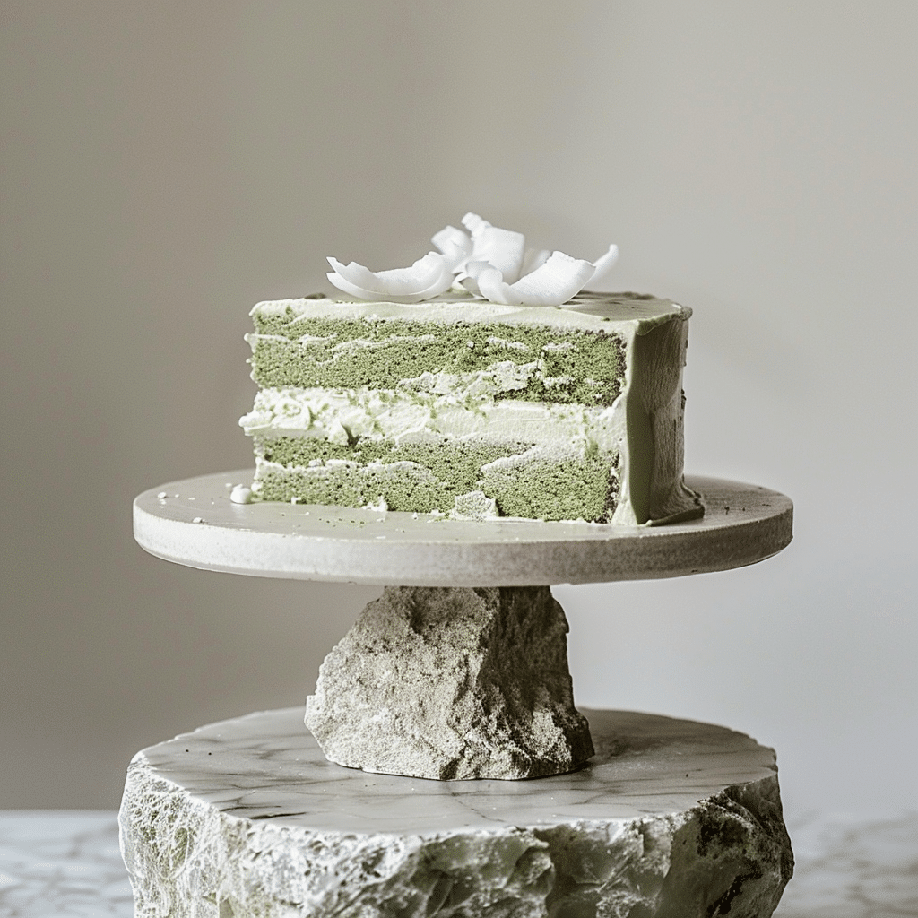 Matcha Coconut Layer Cake (Minimalist Style) Recipe - Recipe Image
