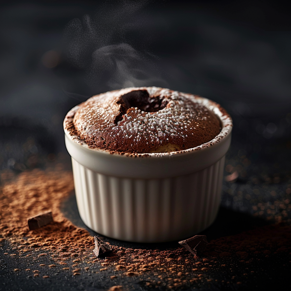 Chocolate Soufflé with Molten Center Recipe - Recipe Image