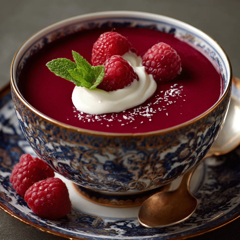 Raspberry Coulis with Cream Dot Recipe - Recipe Image
