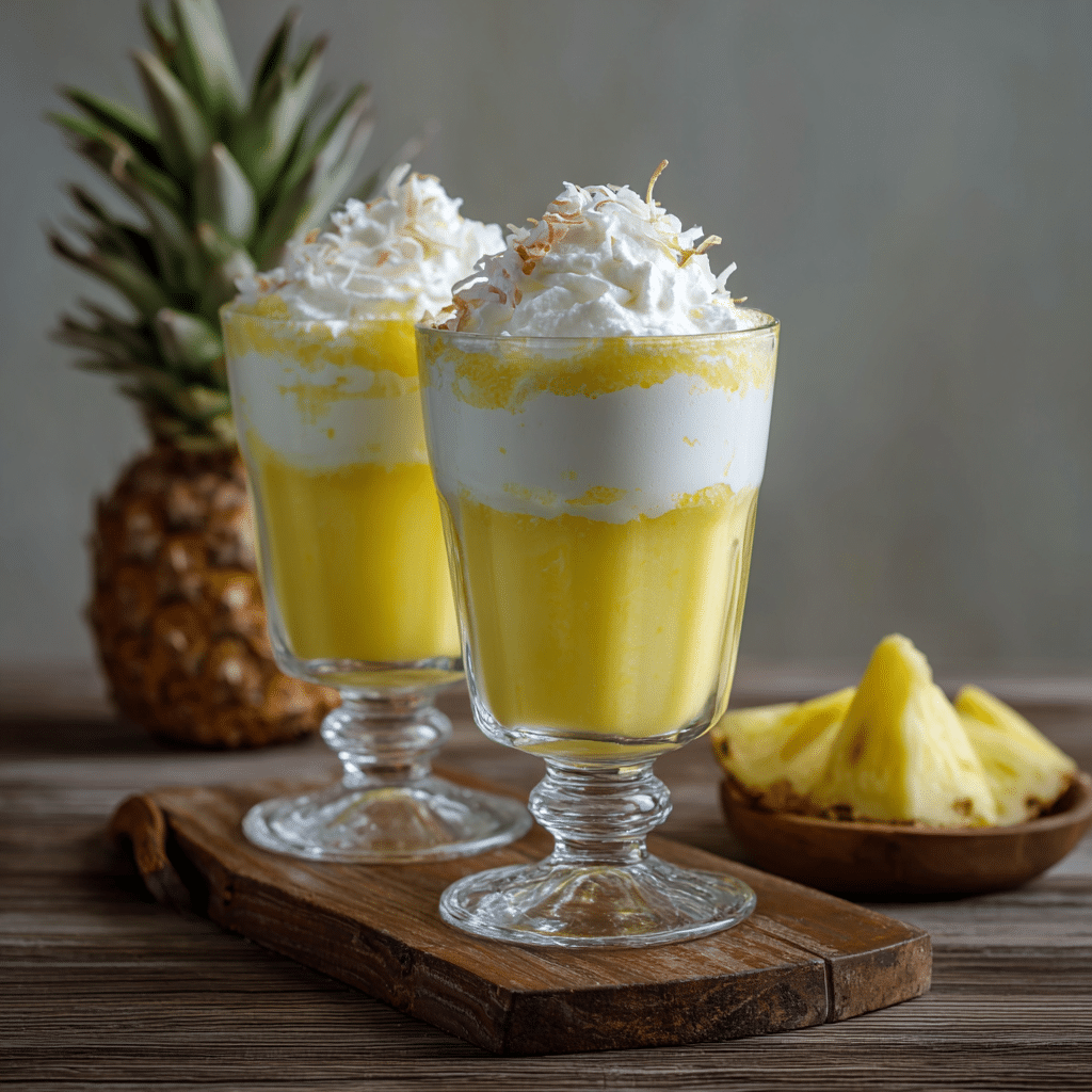 Pineapple Coconut Foam Glass Recipe - Recipe Image