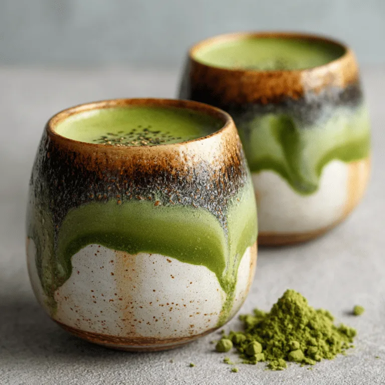 Coconut Matcha Marble Cups Recipe