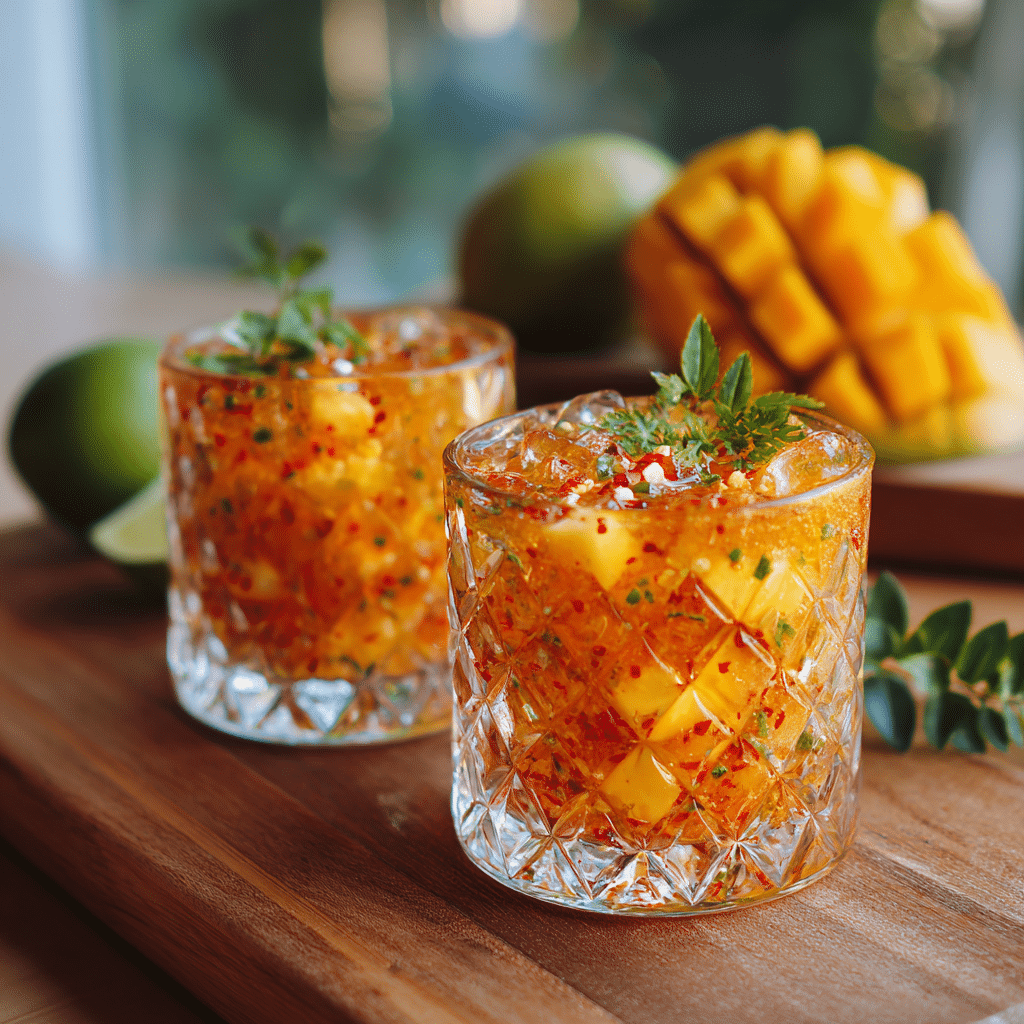 Mango Chili Crystal Cups Recipe - Recipe Image
