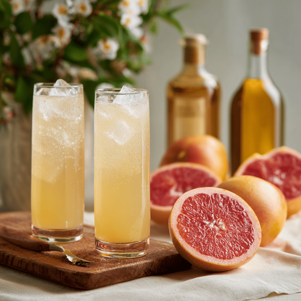 Olive Oil & Grapefruit Fizz Recipe - Recipe Image