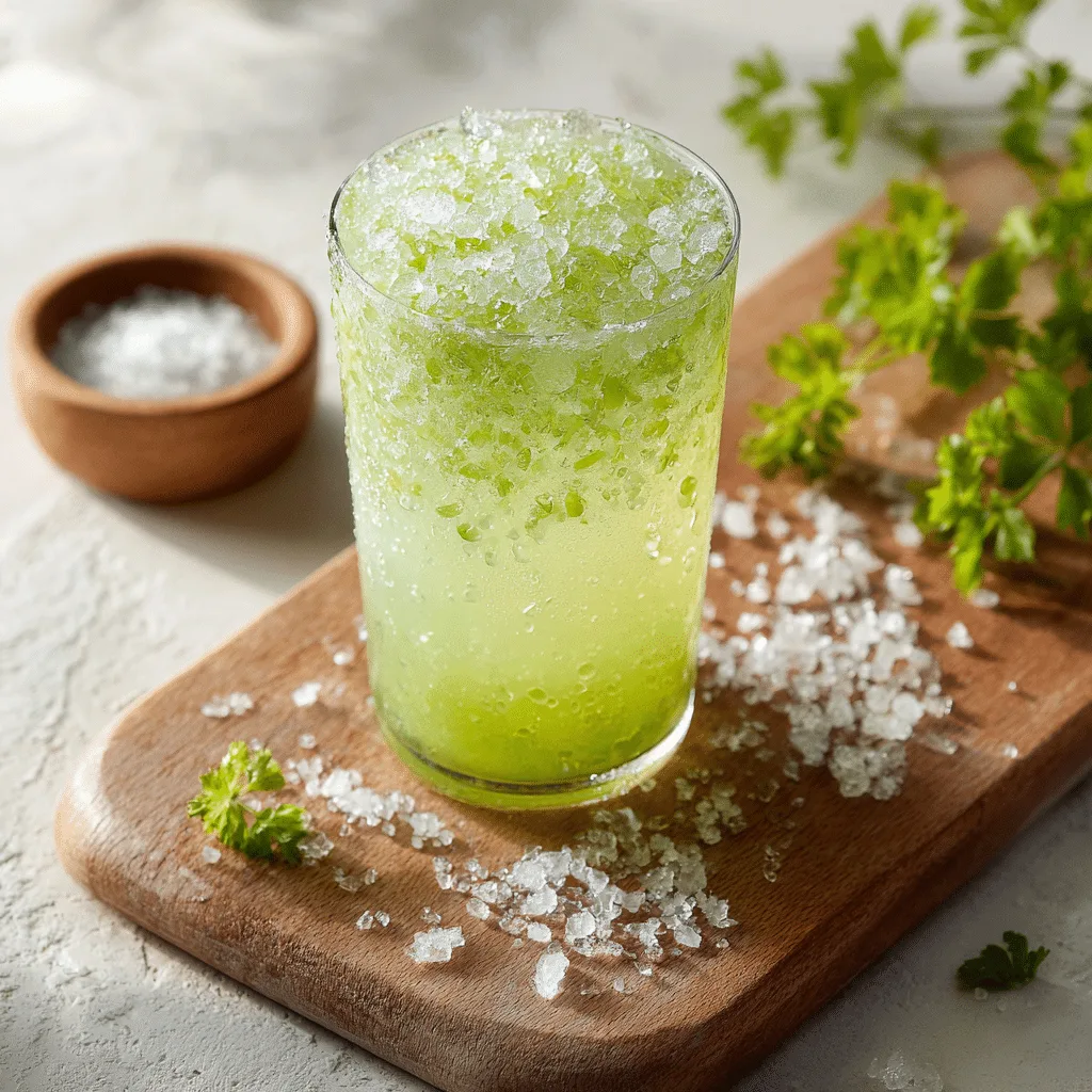 Green Apple Celery Salt Spritz Recipe - Recipe Image