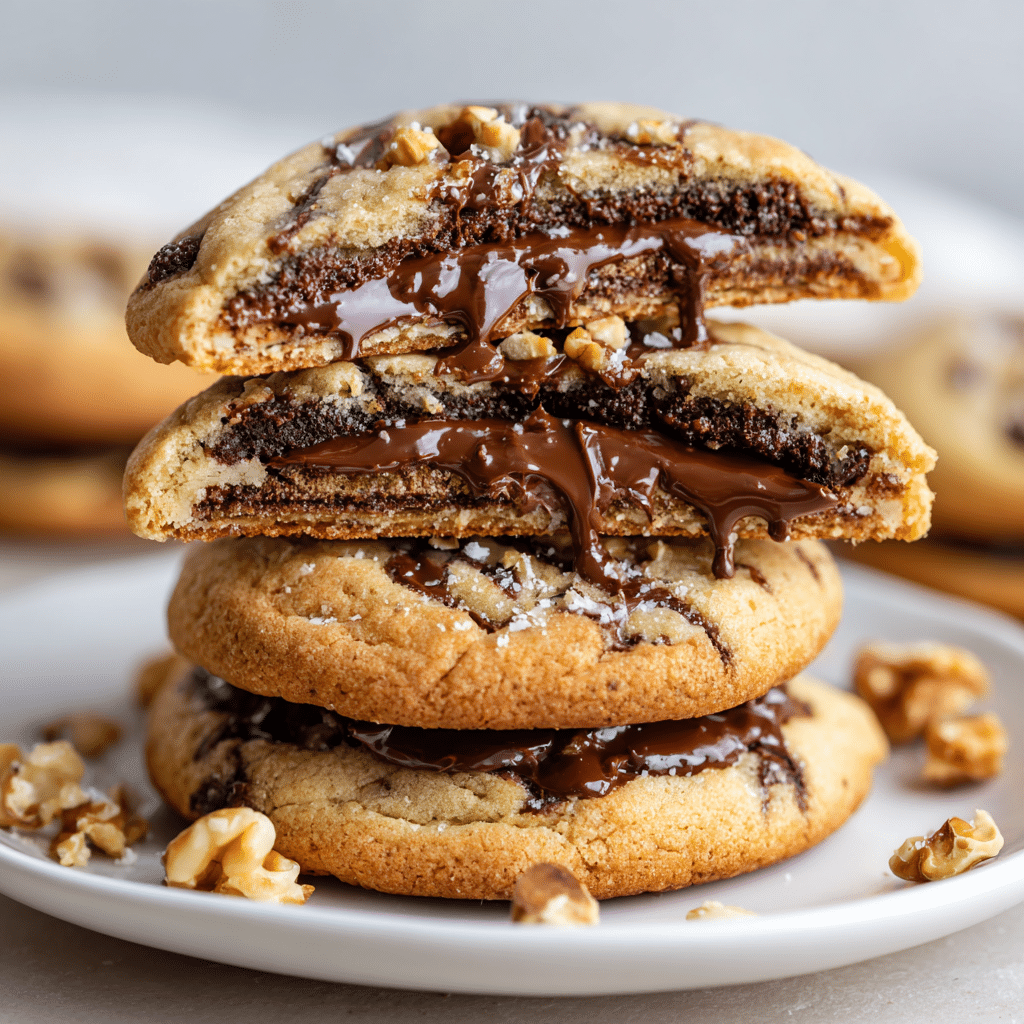Nutella Stuffed Cookies Recipe - Recipe Image