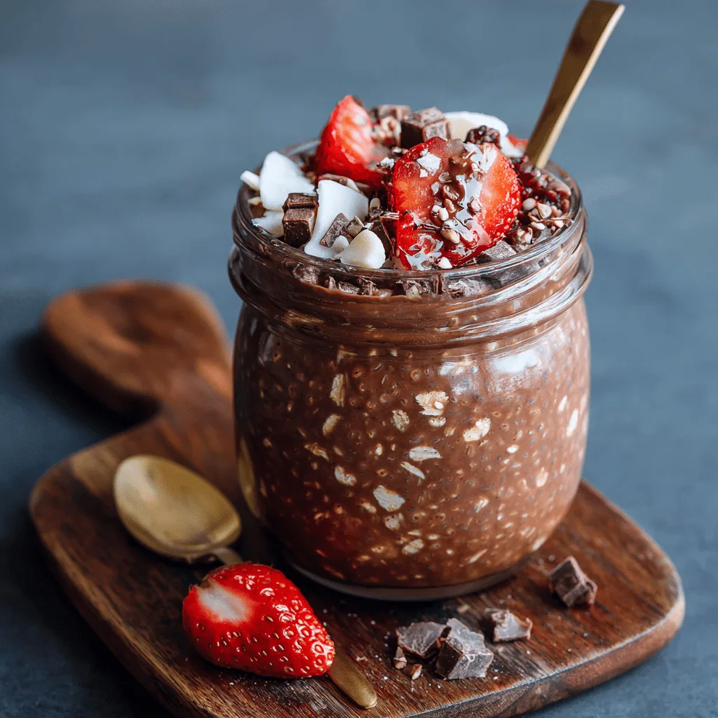 Chocolate Overnight Oats Recipe - Recipe Image