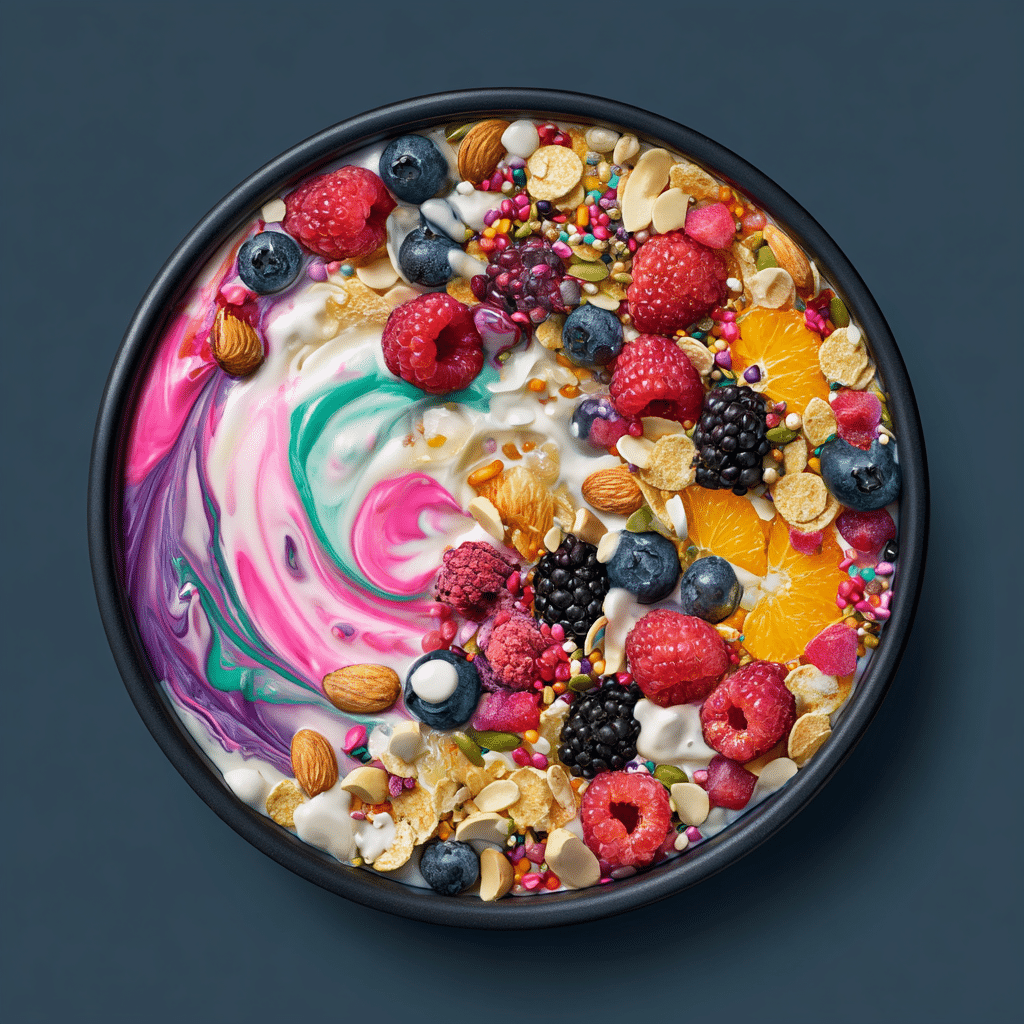 Yogurt Breakfast Bowl Art Recipe - Recipe Image