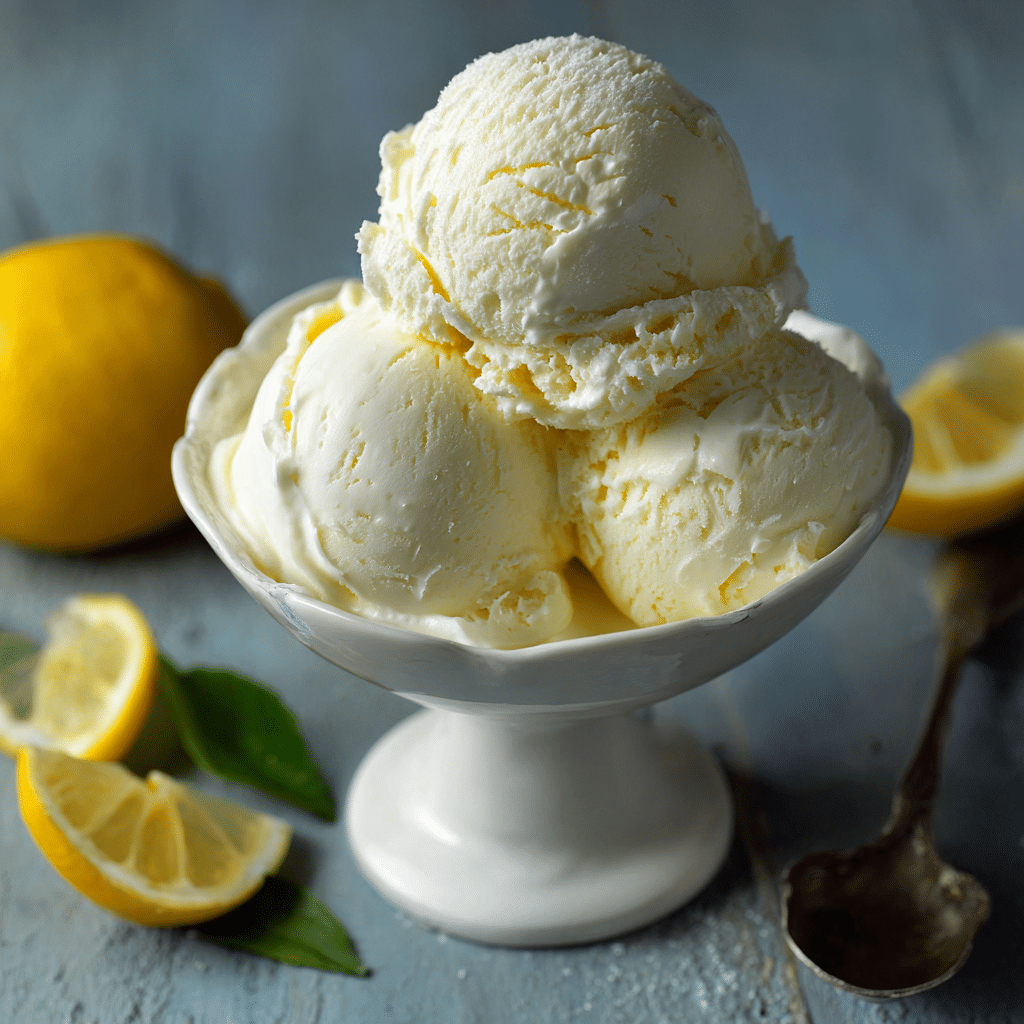 Lemon Ice Cream Recipe - Recipe Image