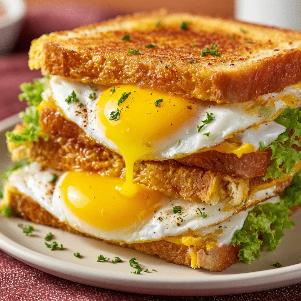 TikTok Egg Sandwich Recipe - Recipe Image