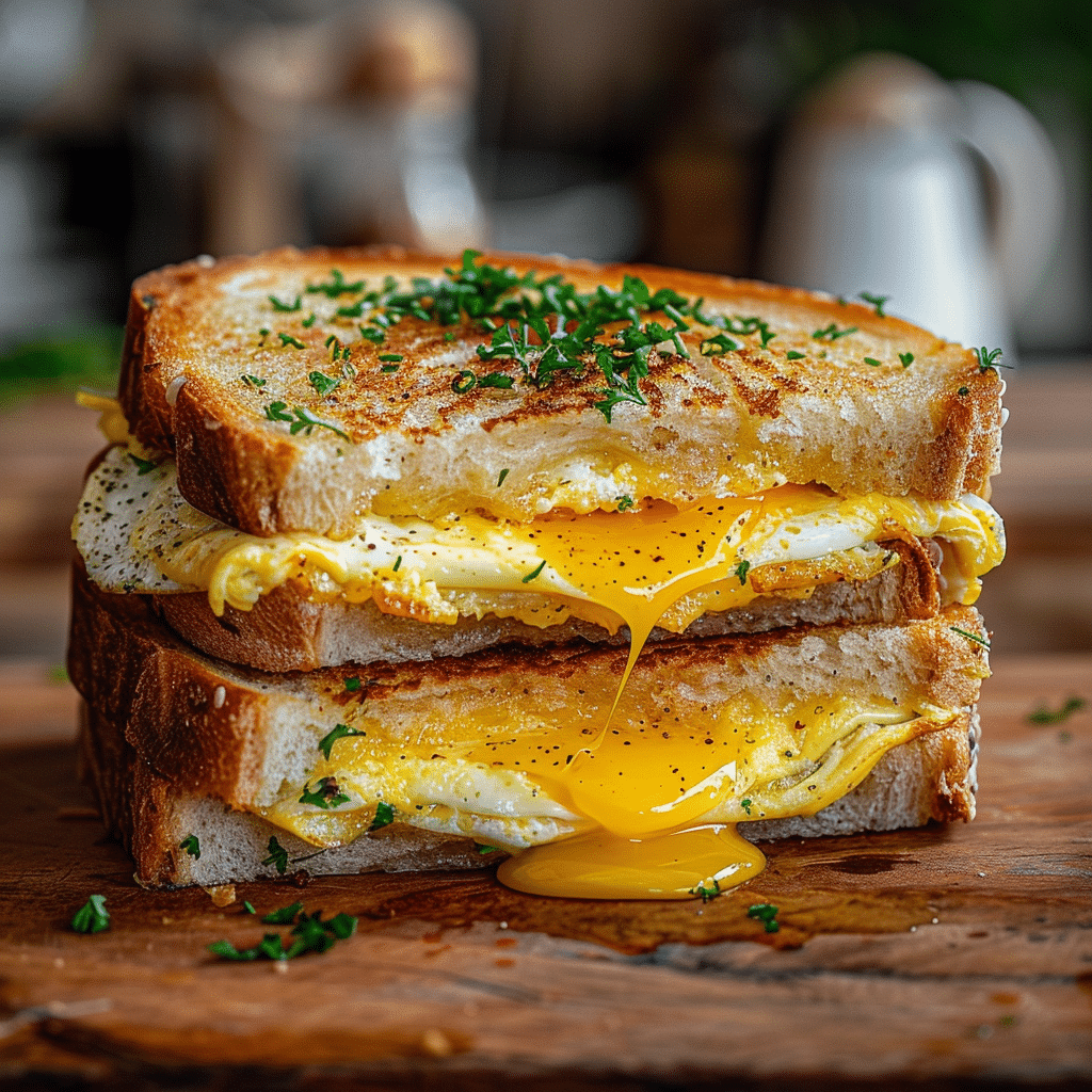 Cheese Omelette Sandwich Recipe - Recipe Image