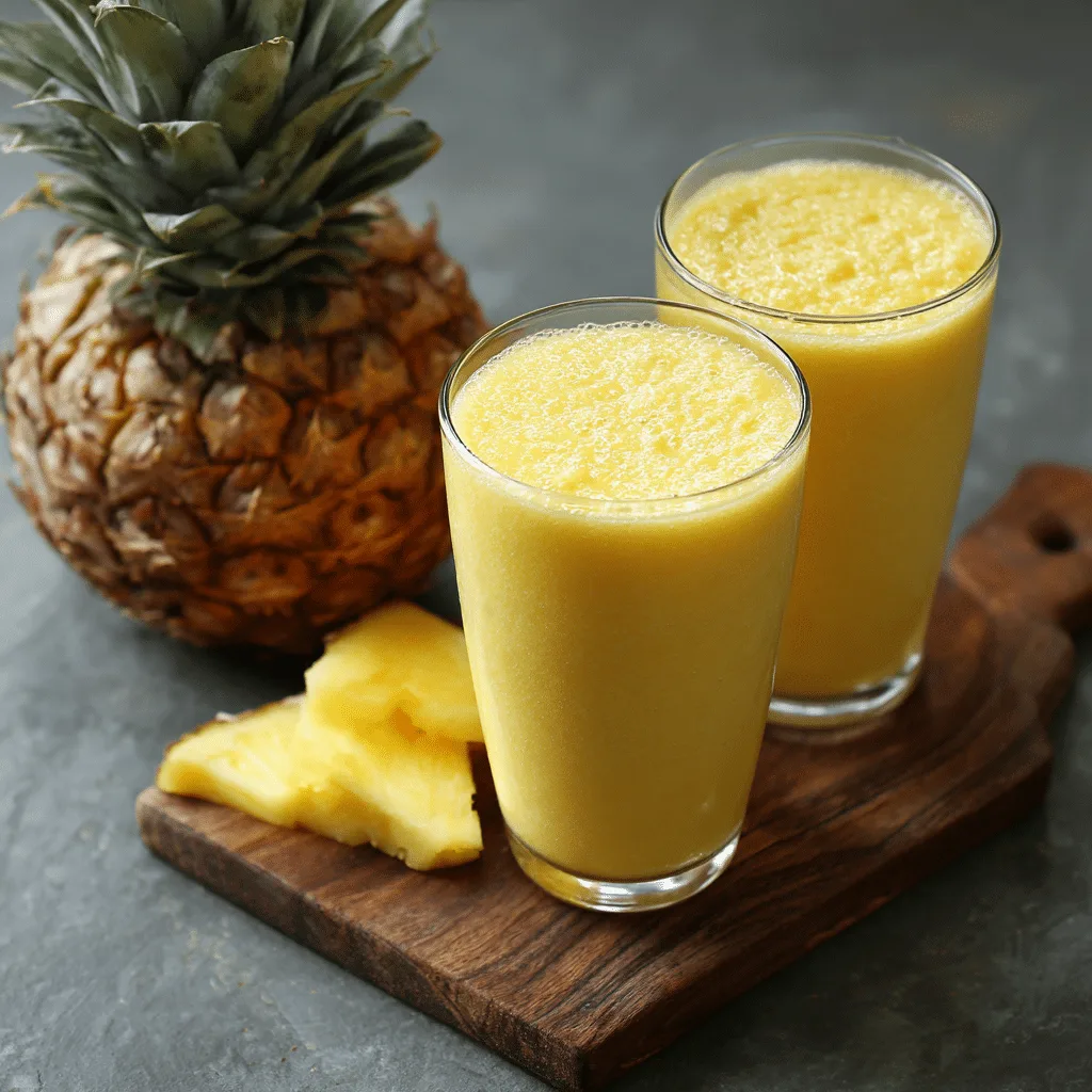 Pineapple Smoothie Recipe - Recipe Image
