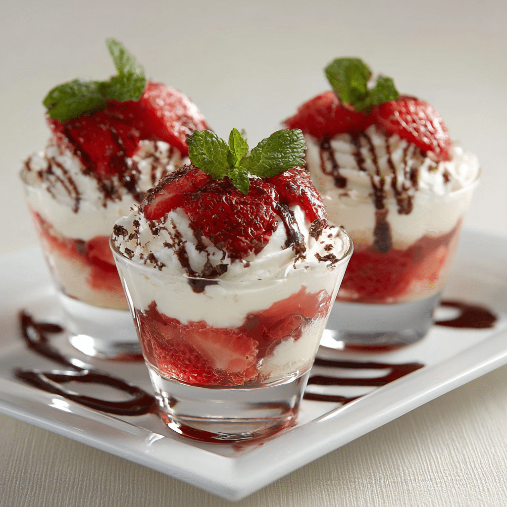 Strawberry Dessert Cups Recipe - Recipe Image