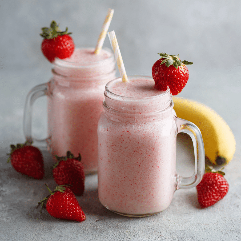 Banana Strawberry Smoothie Recipe - Recipe Image