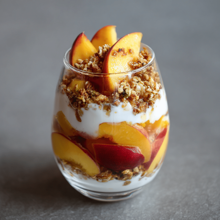 Peach Yogurt Parfait Recipe