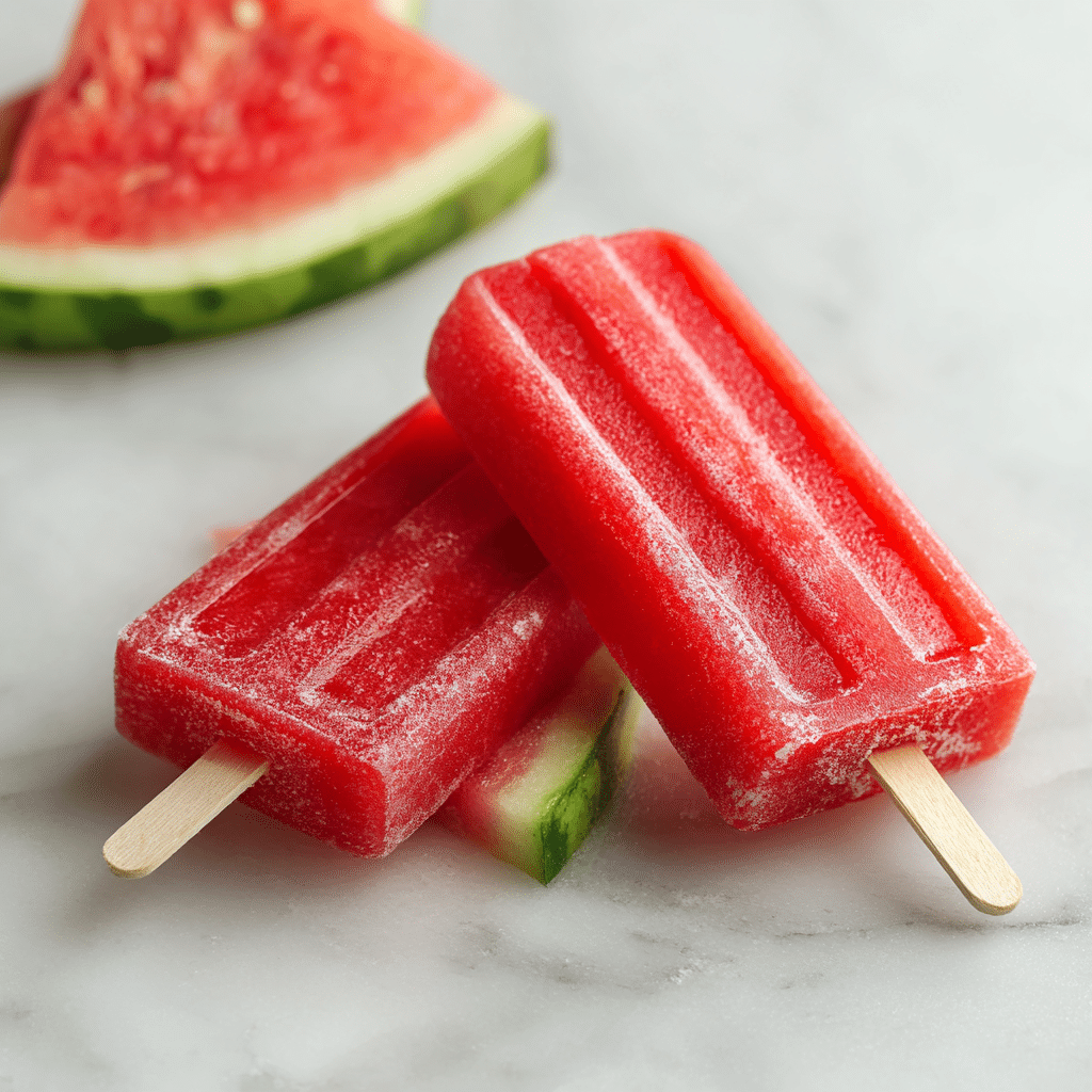 Watermelon Popsicles Recipe - Recipe Image