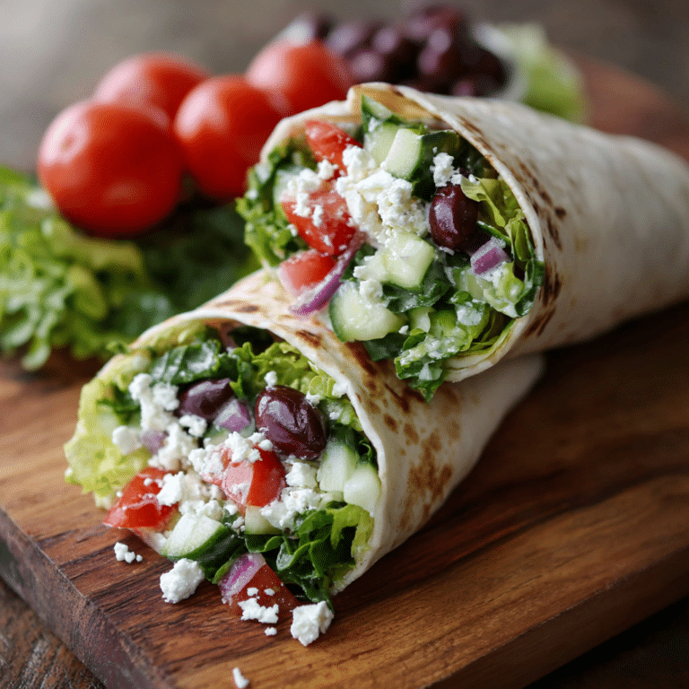 Greek Salad Wrap Recipe