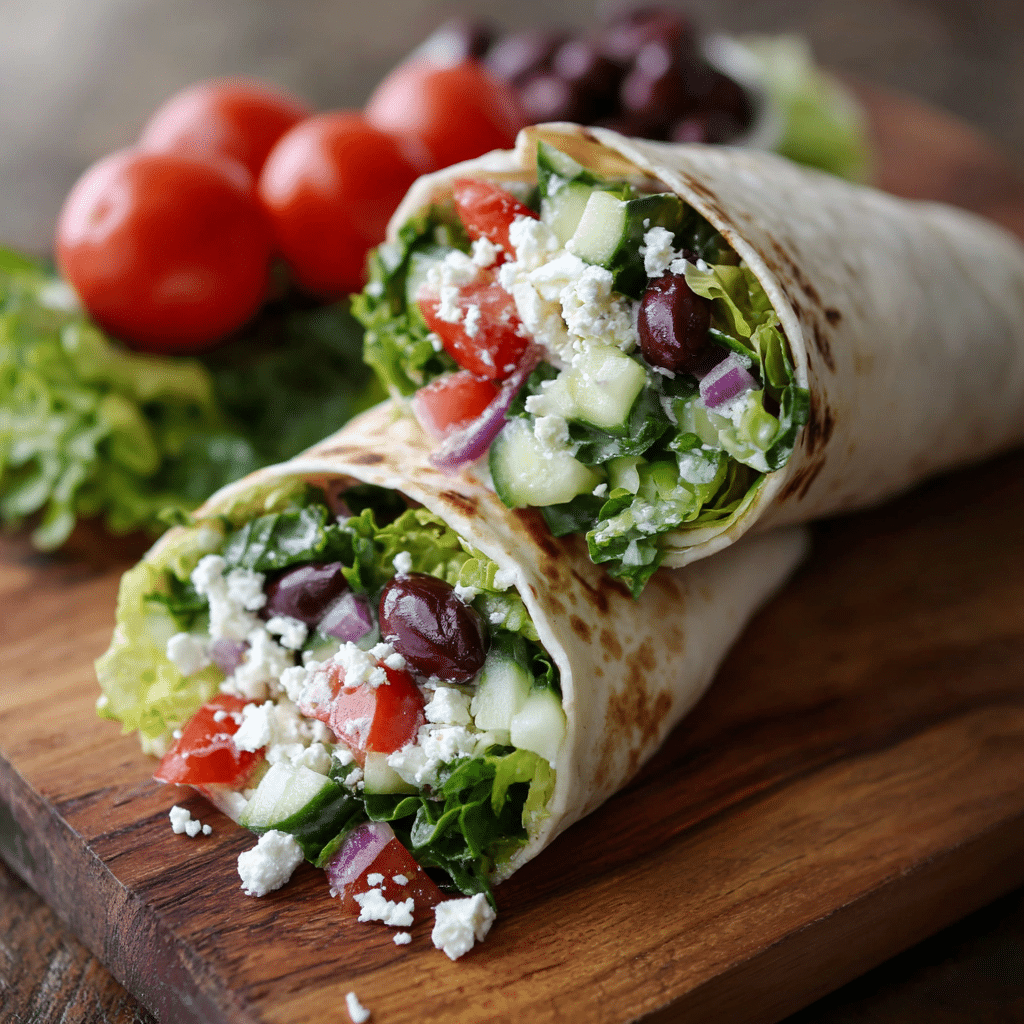 Greek Salad Wrap Recipe