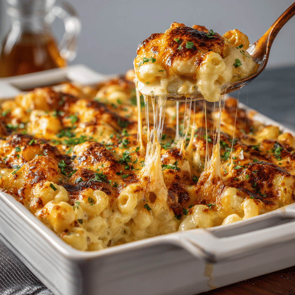 Baked Mac and Cheese Deluxe Recipe - Recipe Image