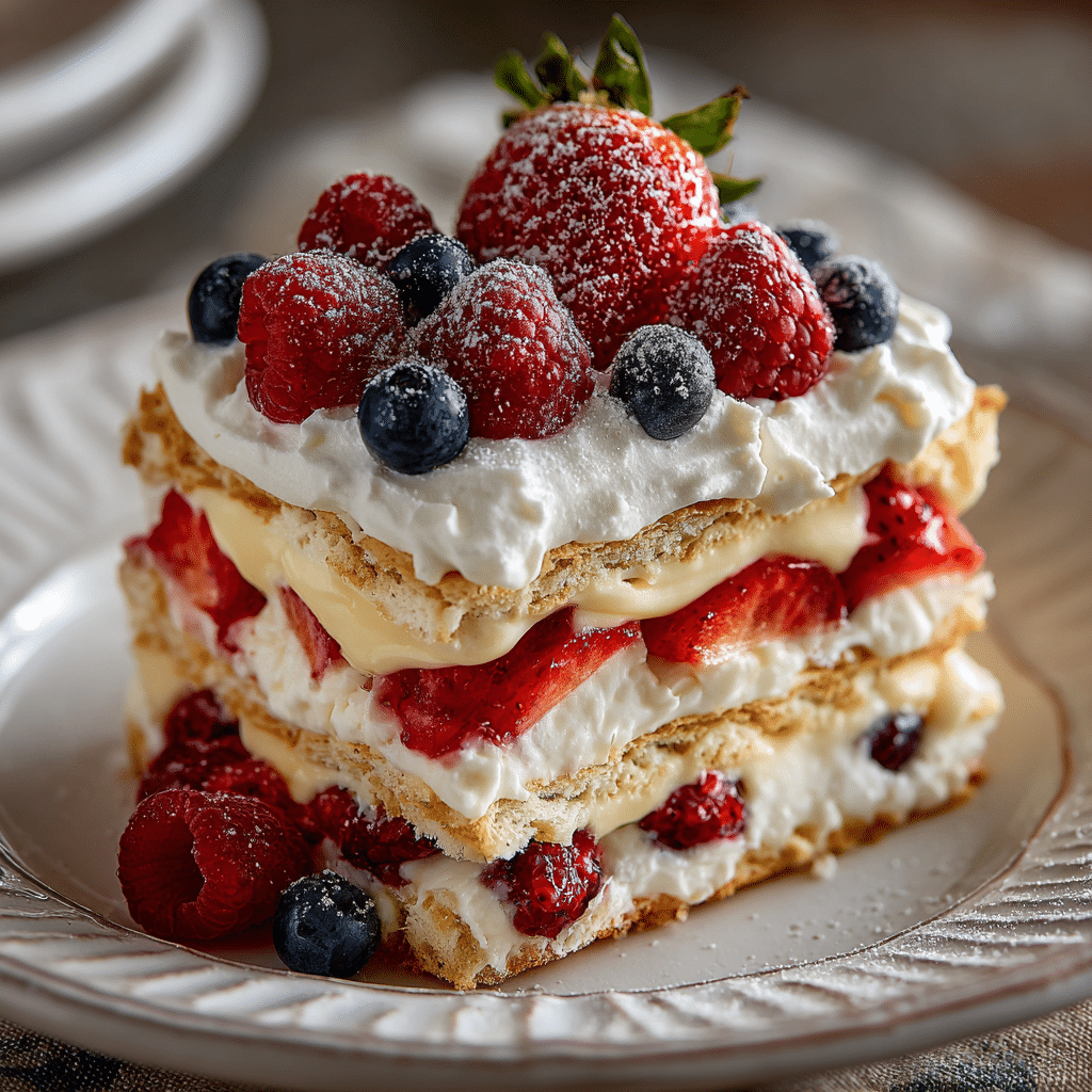 Lemon Berry Icebox Cake Recipe - Recipe Image
