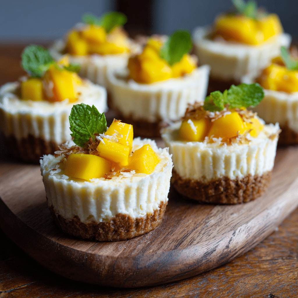 Mango Coconut Cheesecake Cups Recipe - Recipe Image