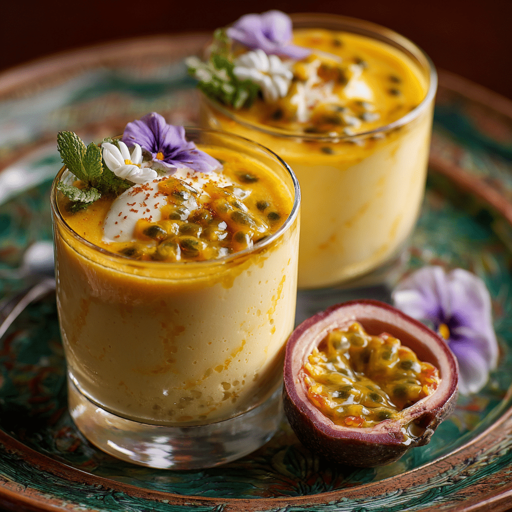 Tropical Passion Fruit Mousse Recipe - Recipe Image