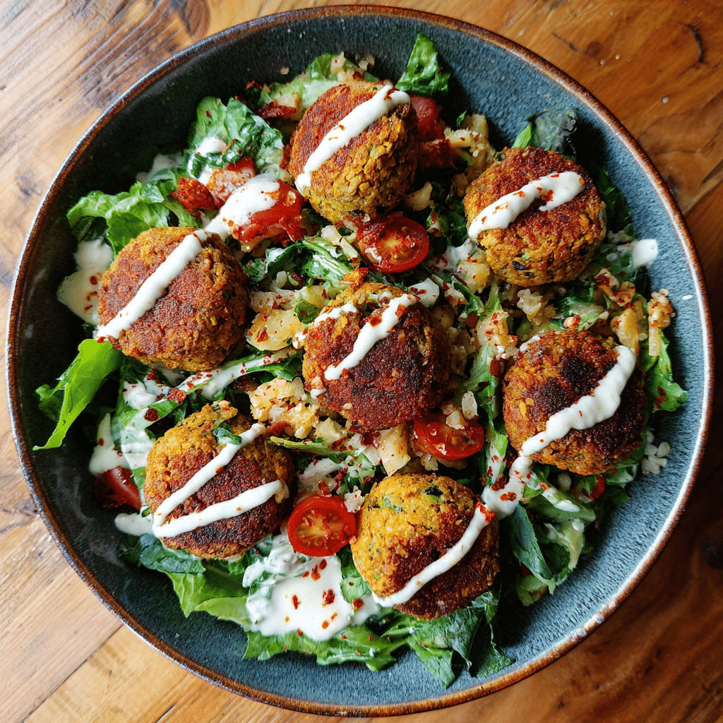 Hot Potato Falafel Salad Recipe - Recipe Image