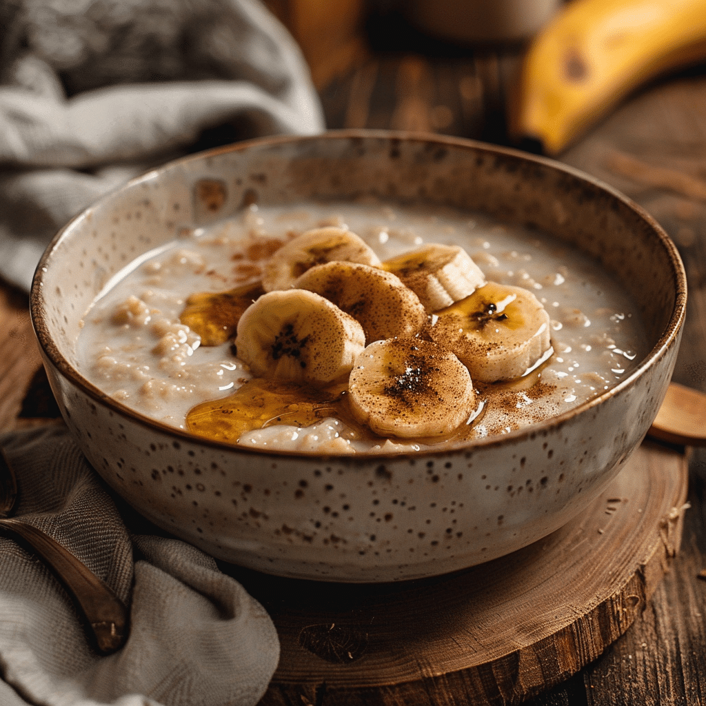Banana Cinnamon Oat Porridge Recipe - Recipe Image
