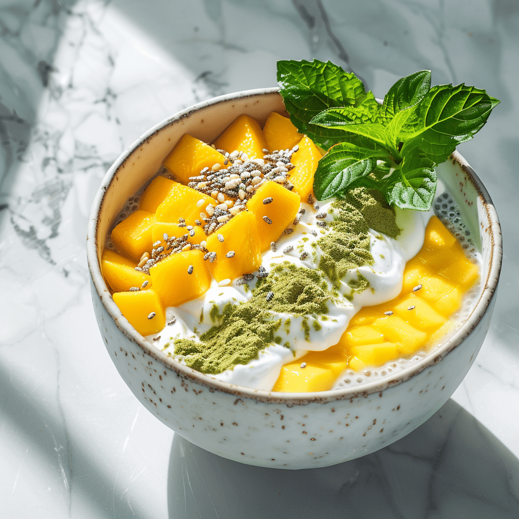 Mango Passion Coconut Chia Bowl Recipe - Recipe Image