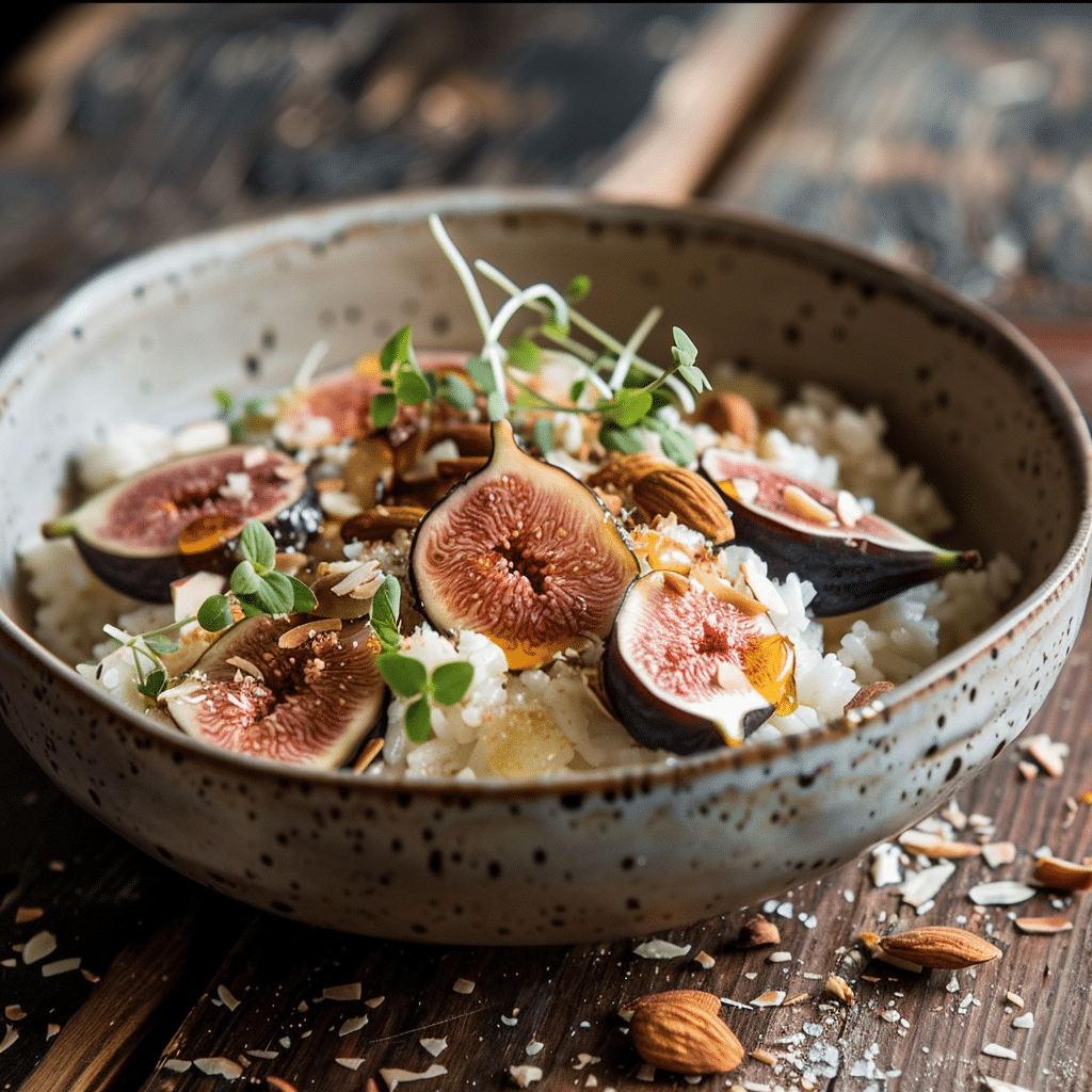 Fig Honey Almond Rice Bowl Recipe - Recipe Image