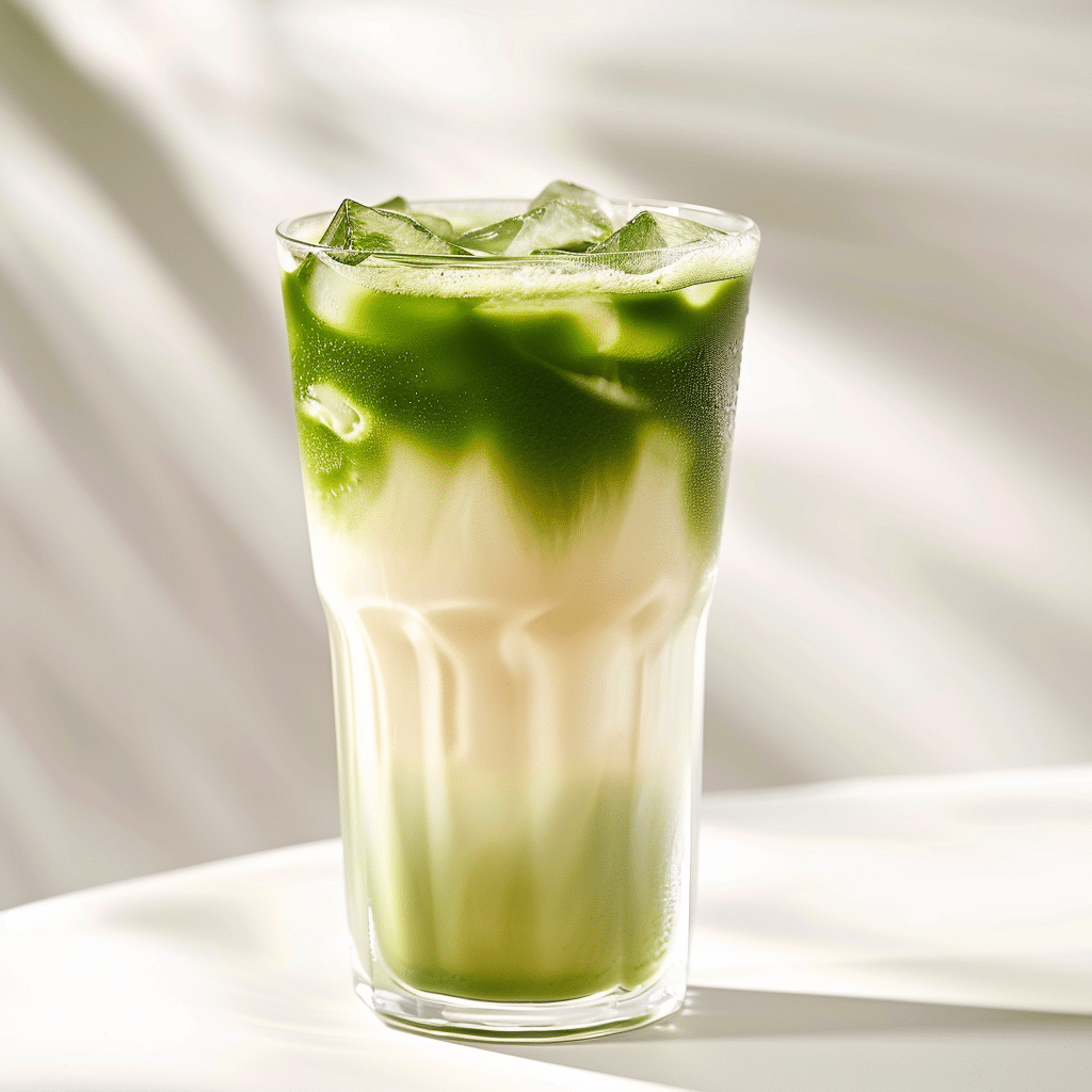 Coconut Iced Matcha Latte Recipe - Recipe Image