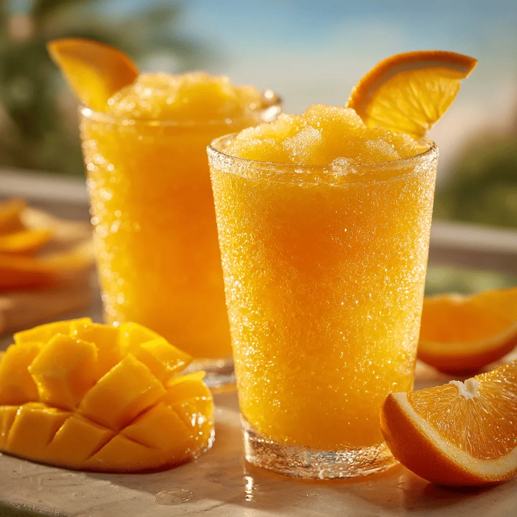 Mango Orange Slush Cups Recipe - Recipe Image