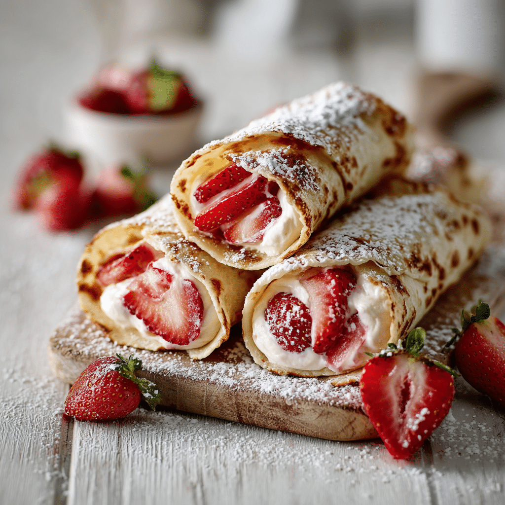 Strawberry Cream Cheese Roll-Ups Recipe - Recipe Image